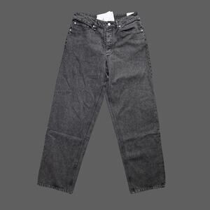 Nike Air Jordan Loose Fit Denim Pants Black Size 32 NWT